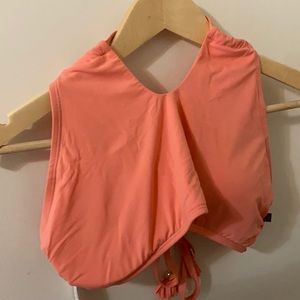 peach bikini top